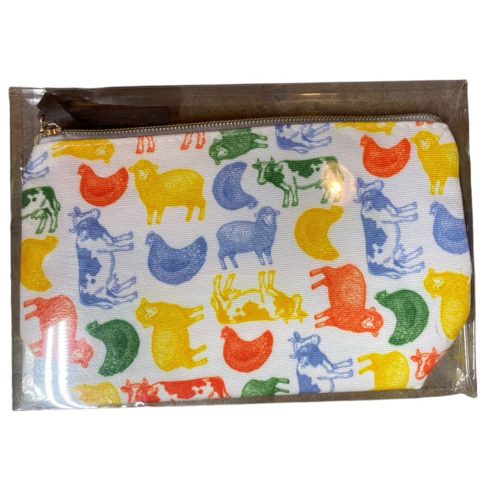 NWT Farm Animal Zipper Pouch